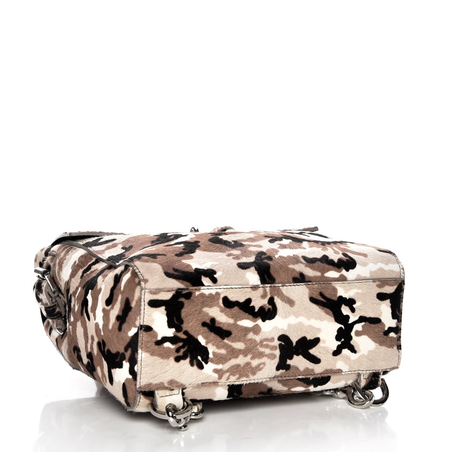 Calf Hair Camo Cara Delevingne Mini Backpack Beige