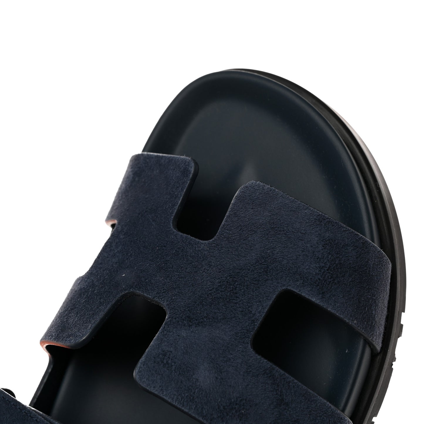 Suede Goatskin Womens Chypre Sandals 38.5 Bleu Celeste
