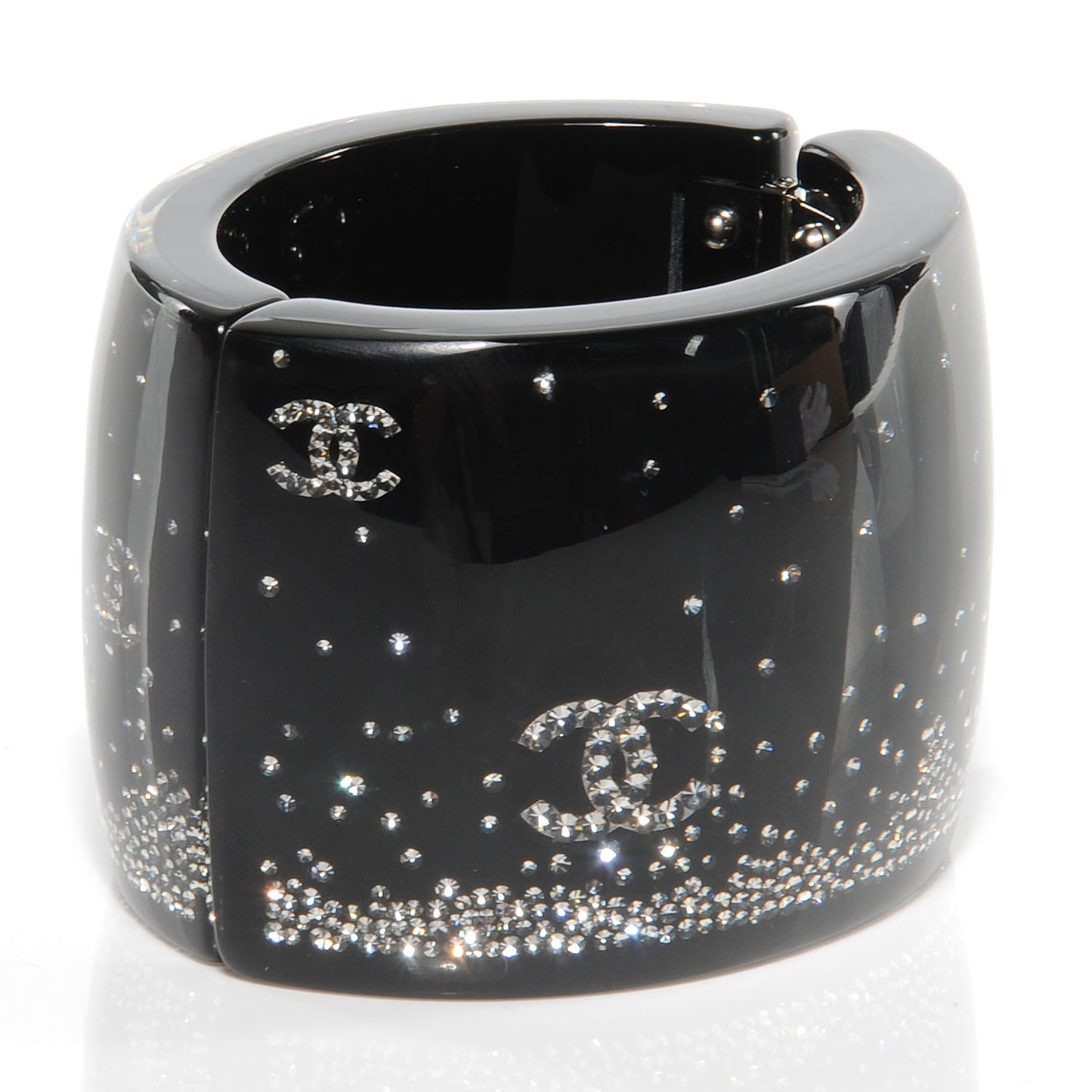 Resin Crystal CC Cuff Black