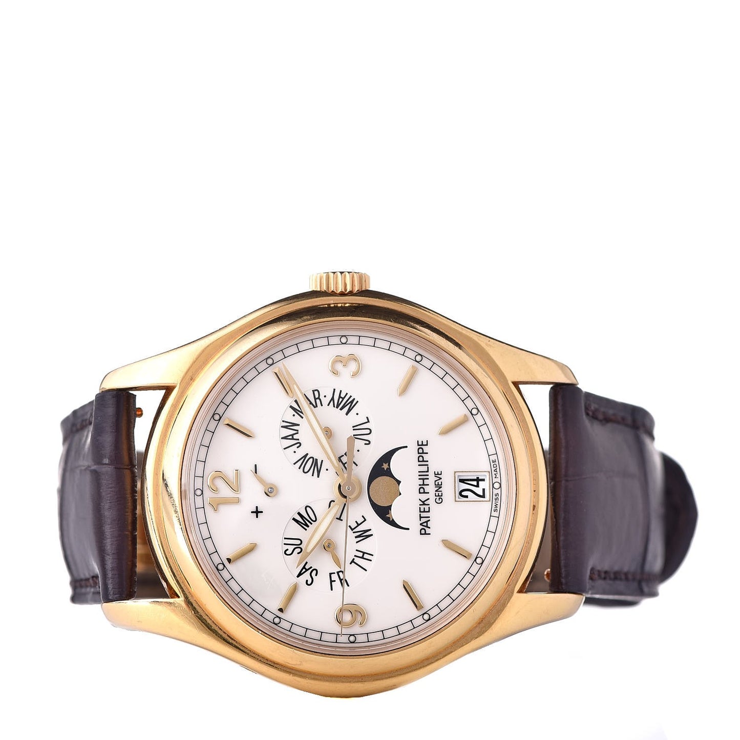 18K Yellow Gold 39mm 5146J Annual Calendar Complications Self Winding Watch