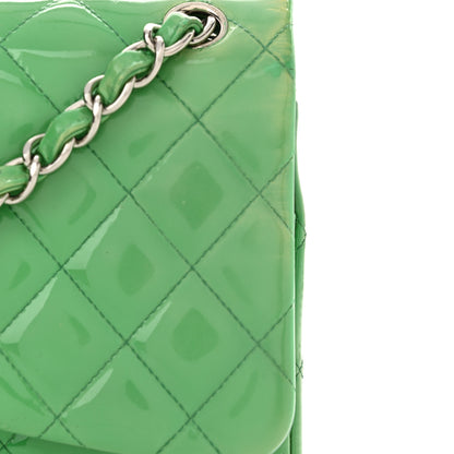 Chanel Patent Quilted Jumbo Double Flap Green 11 of 14