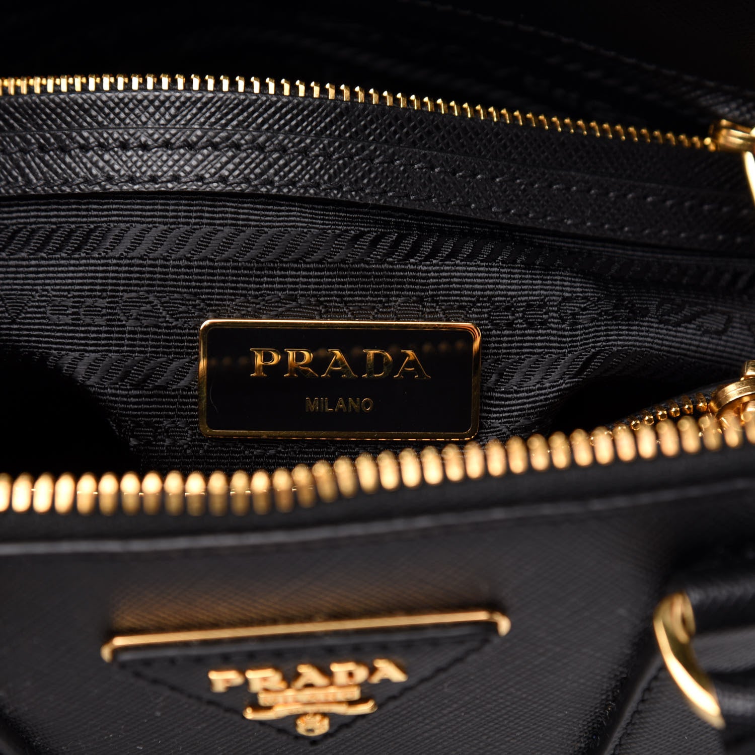 Prada Saffiano Lux Small Promenade Tote Black 8 of 11