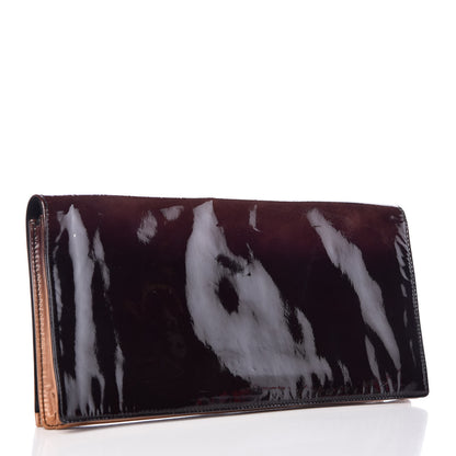 Prada Vernice Sfumata Clutch Yellow Black 3 of 17