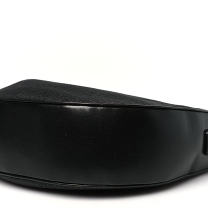 Gucci Denim Monogram Shoulder Bag Black 10 of 11