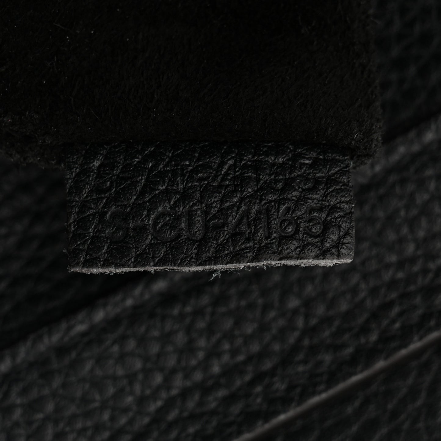 Drummed Calfskin Micro Luggage Black