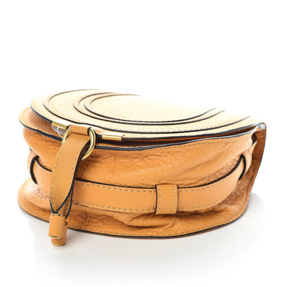 Chloe Calfskin Mini Marcie Round Crossbody Bag Burning Camel 11 of 11