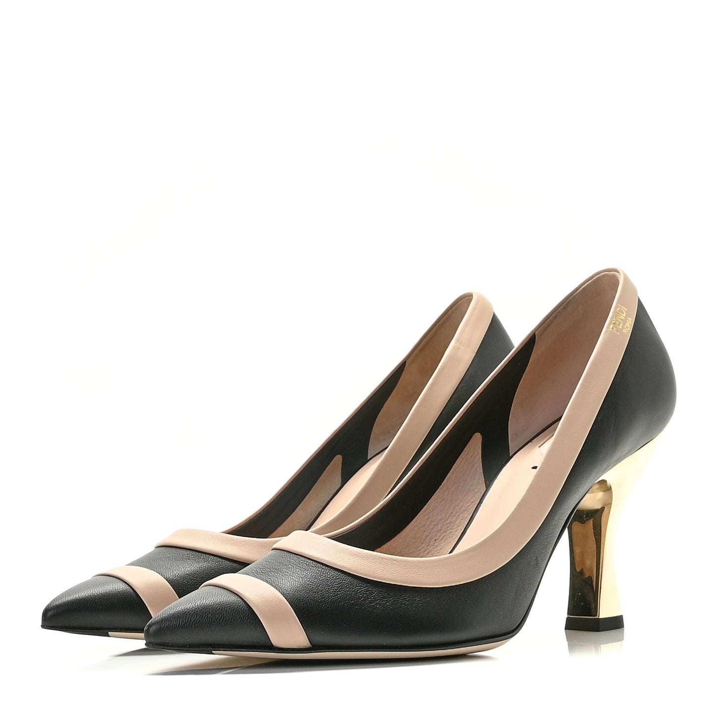 Nappa Colibri 85mm Pumps 38 Black Beige