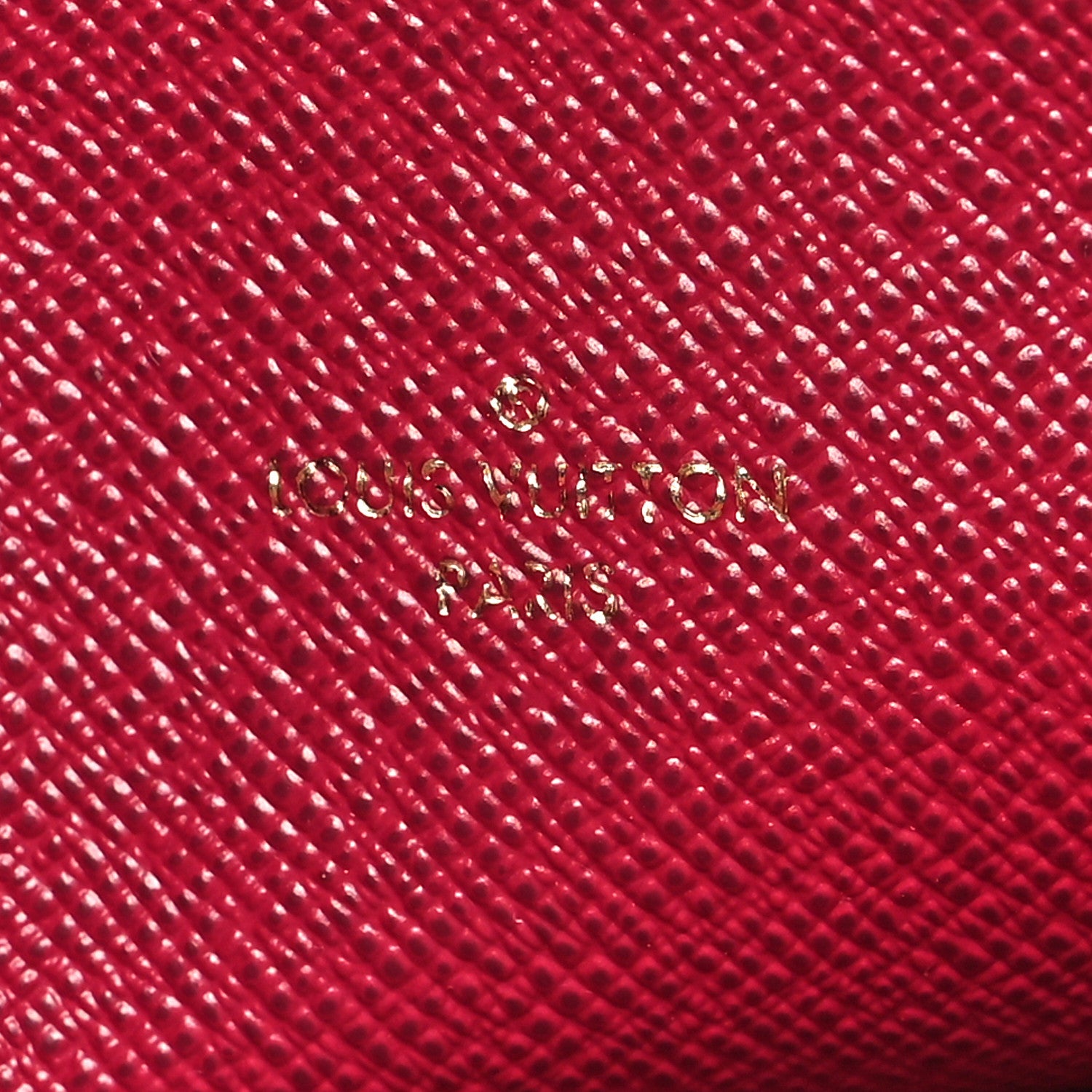 Louis Vuitton Monogram Felicie Chain Wallet Zippered Insert Fuchsia 6 of 7