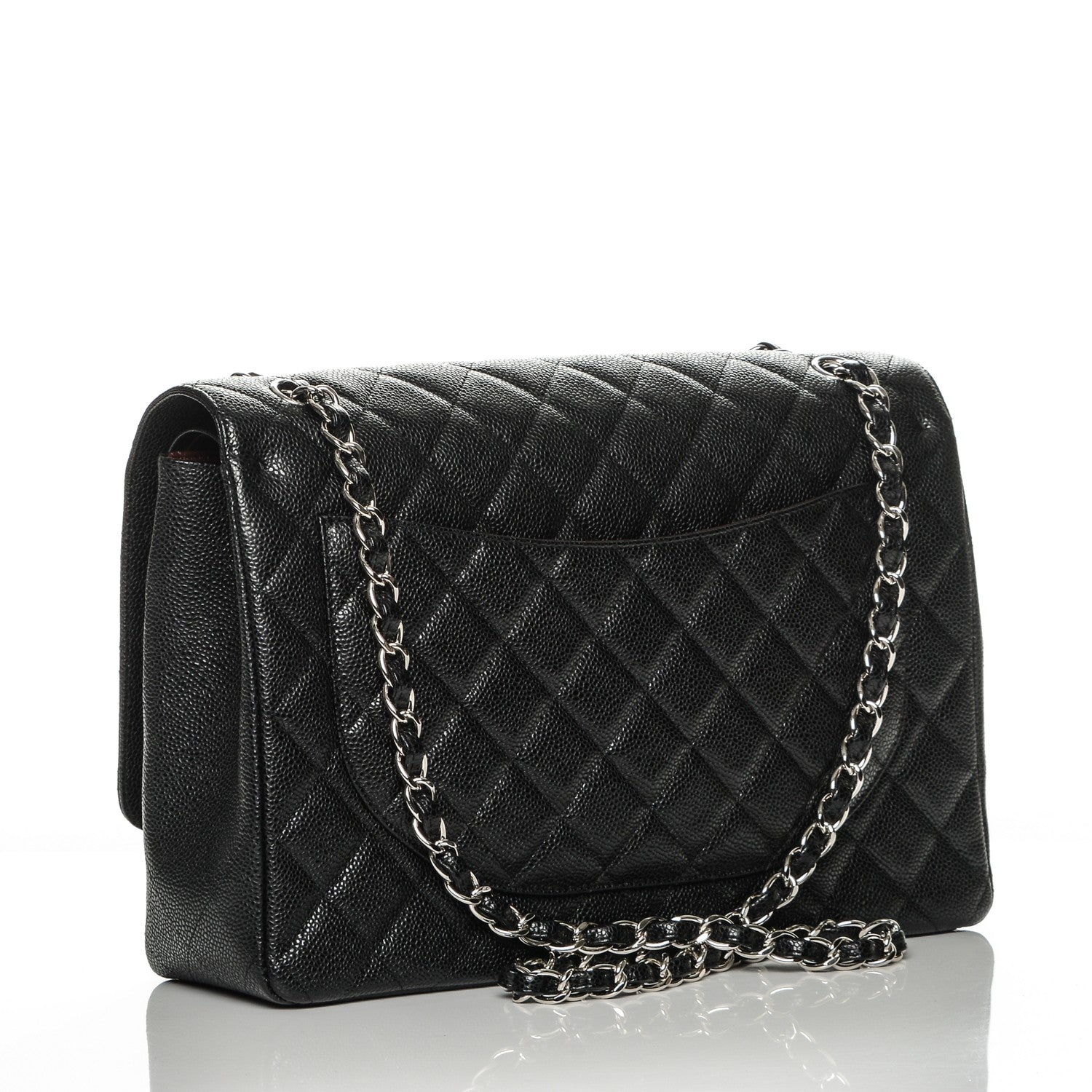 Chanel Caviar Quilted Maxi Double Flap Black 3 of 7