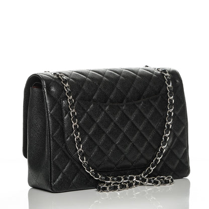 Chanel Caviar Quilted Maxi Double Flap Black 3 of 7
