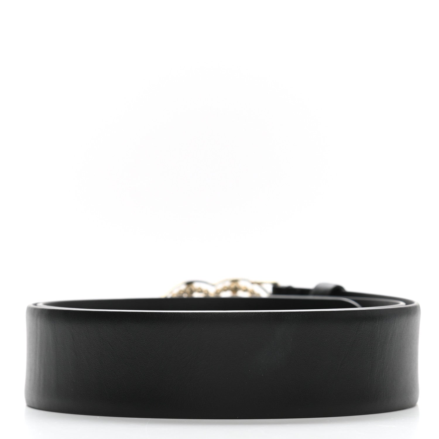 Chanel Pearl Crystal Sparkling Pearls CC Belt 80 32 Black 2 of 7