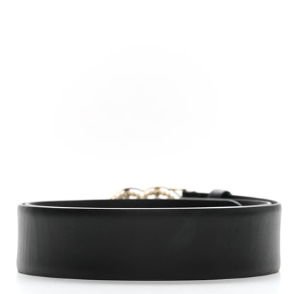 Chanel Pearl Crystal Sparkling Pearls CC Belt 80 32 Black 2 of 7
