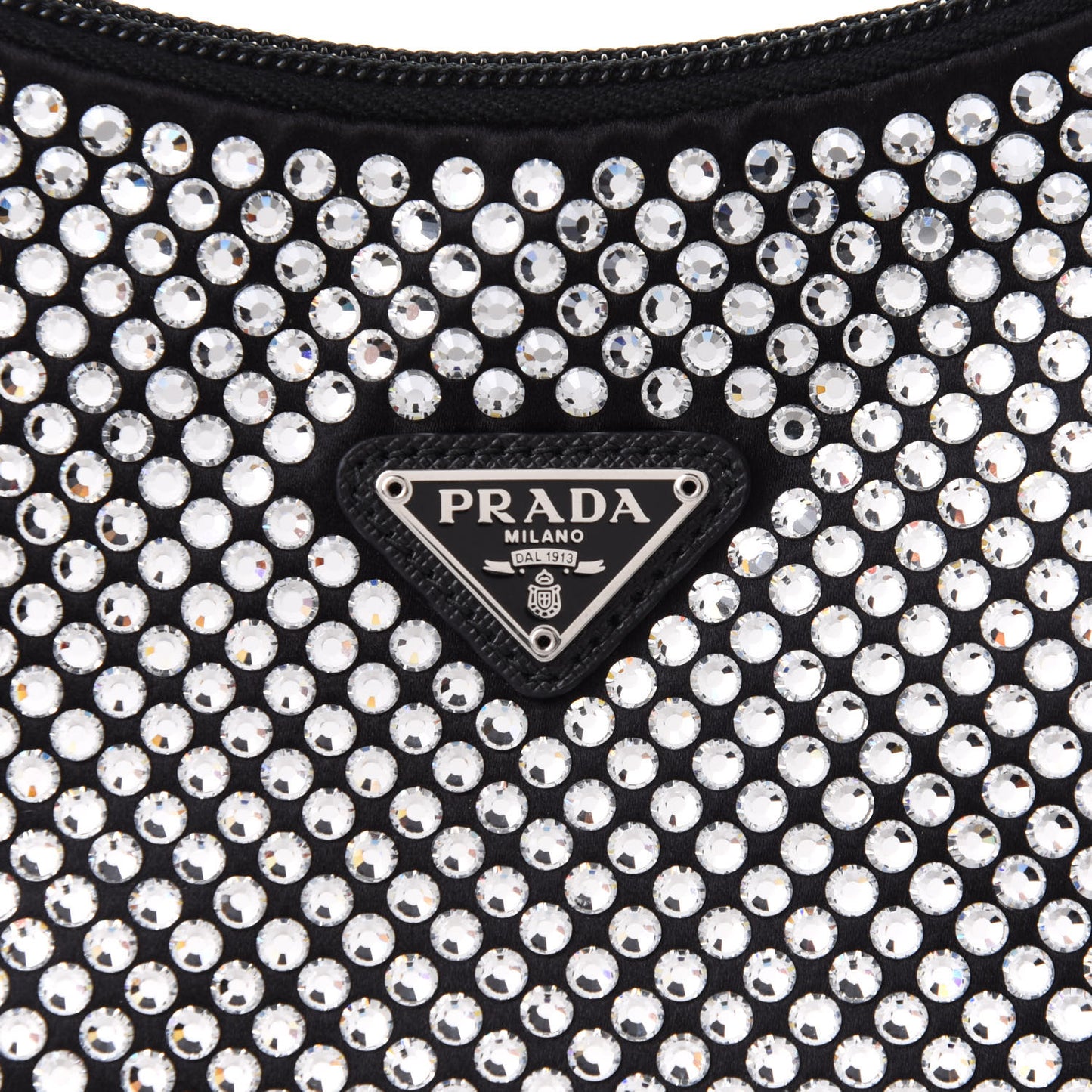 Satin Crystal Mini Re-Edition 2000 Bag Cristal