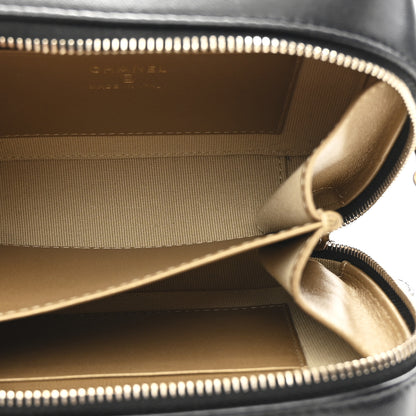 Chanel Lambskin Quilted CC Pearl Crush Camera Case Black 5 of 12