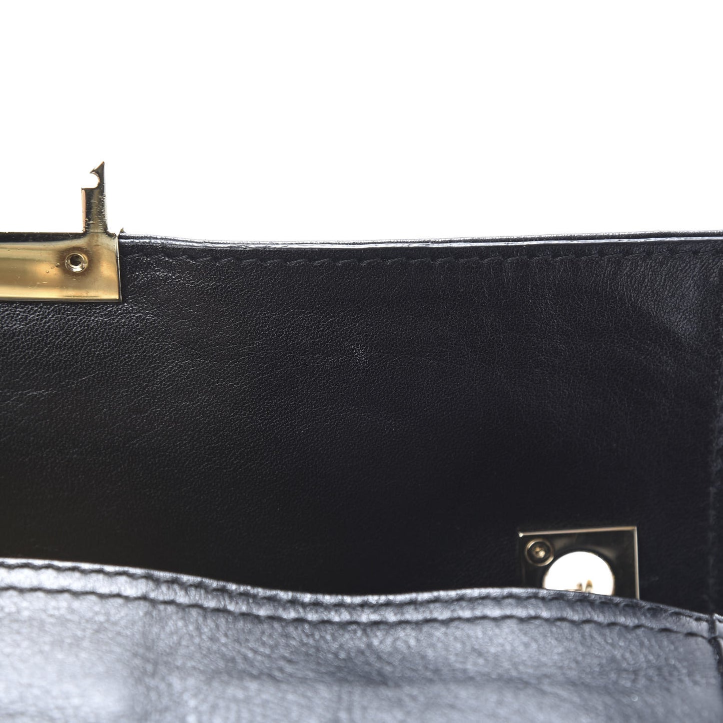 Vitello Acqua Maxi Baguette Bag Black