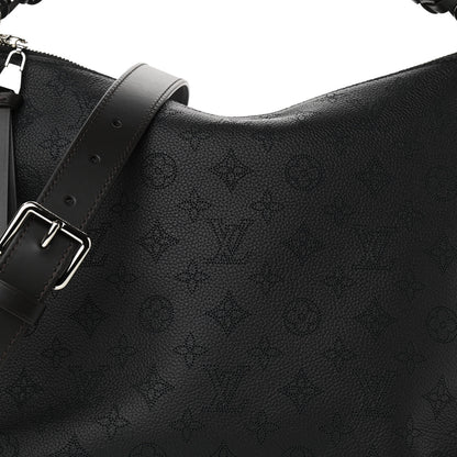 Louis Vuitton Mahina Beaubourg Hobo MM Black 7 of 10