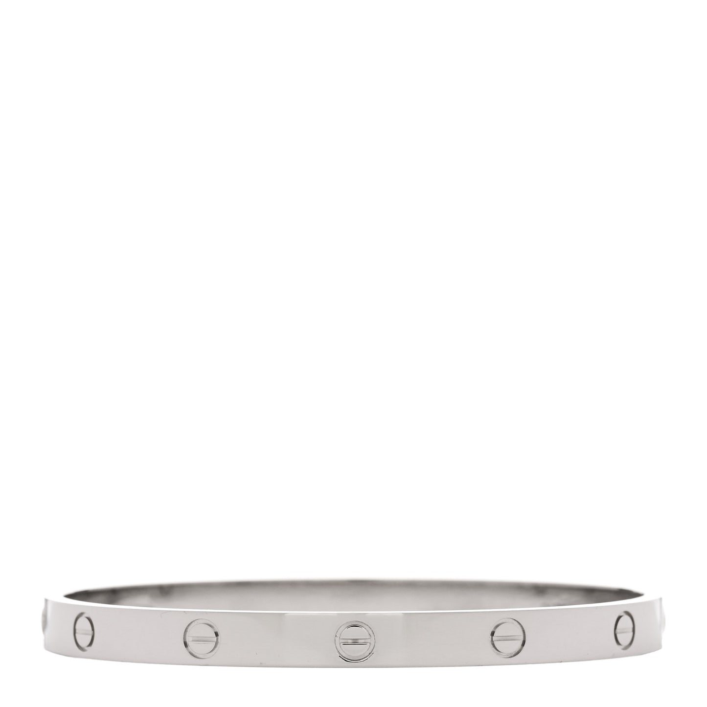 18K White Gold LOVE Bracelet 20