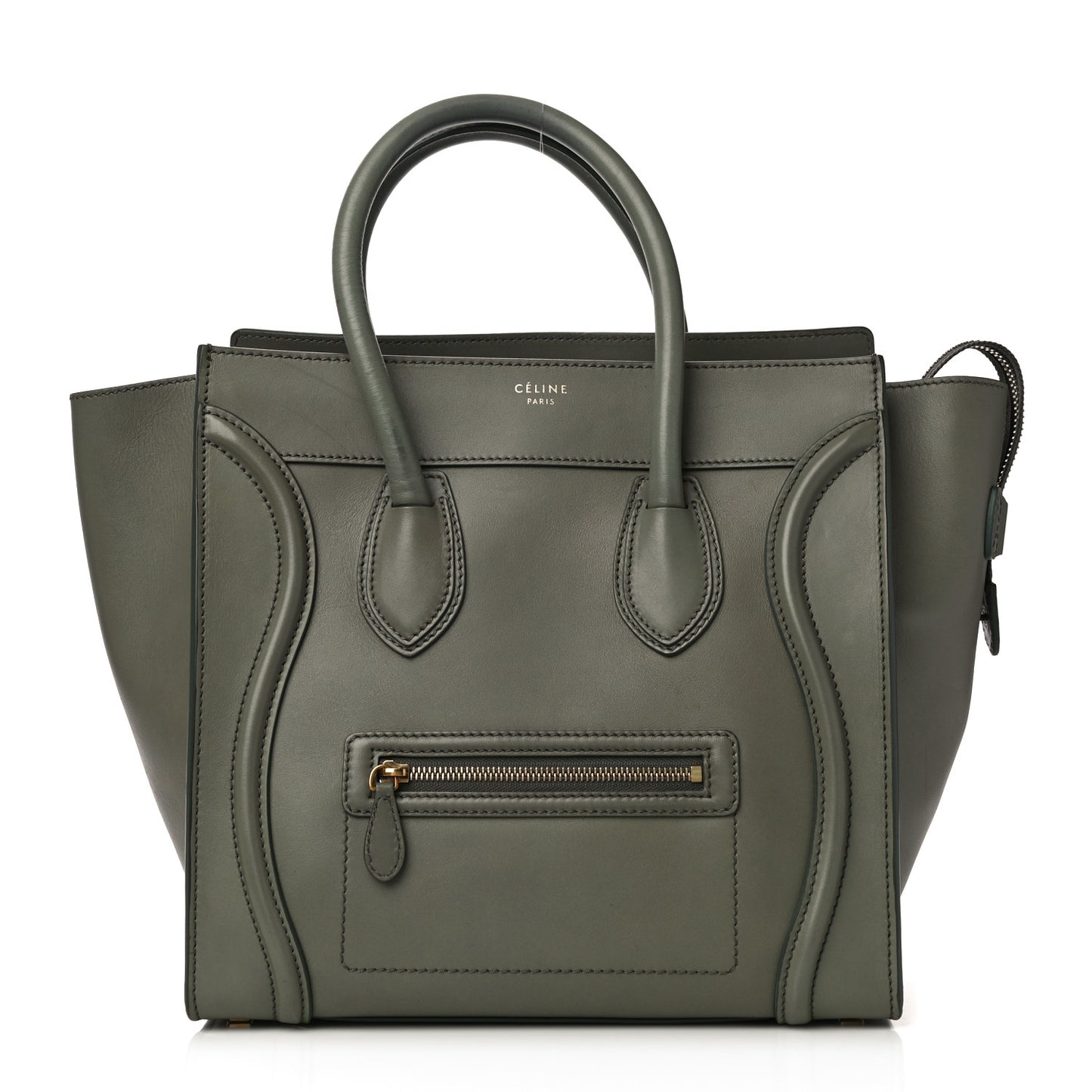 Smooth Calfskin Mini Luggage Almond