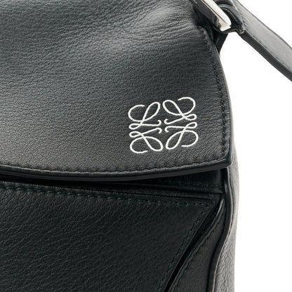 Loewe Calfskin Medium Puzzle Bag Black 6 of 9