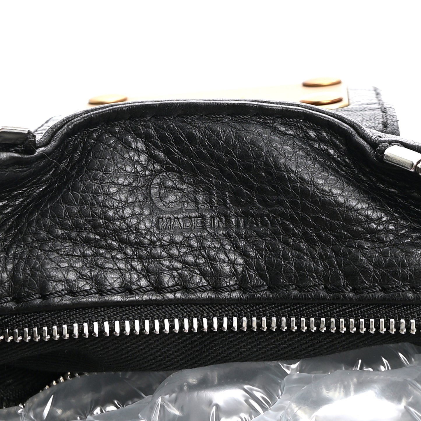 Calfskin Medium Paddington Satchel Black
