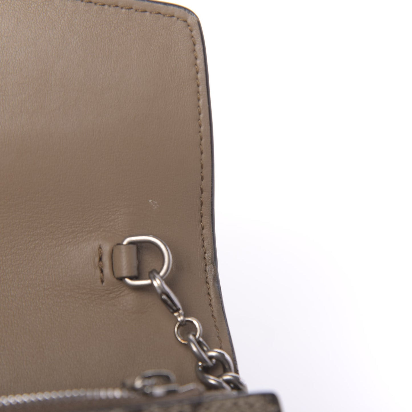 GG Supreme Monogram Mini Dionysus Chain Wallet Beige Taupe