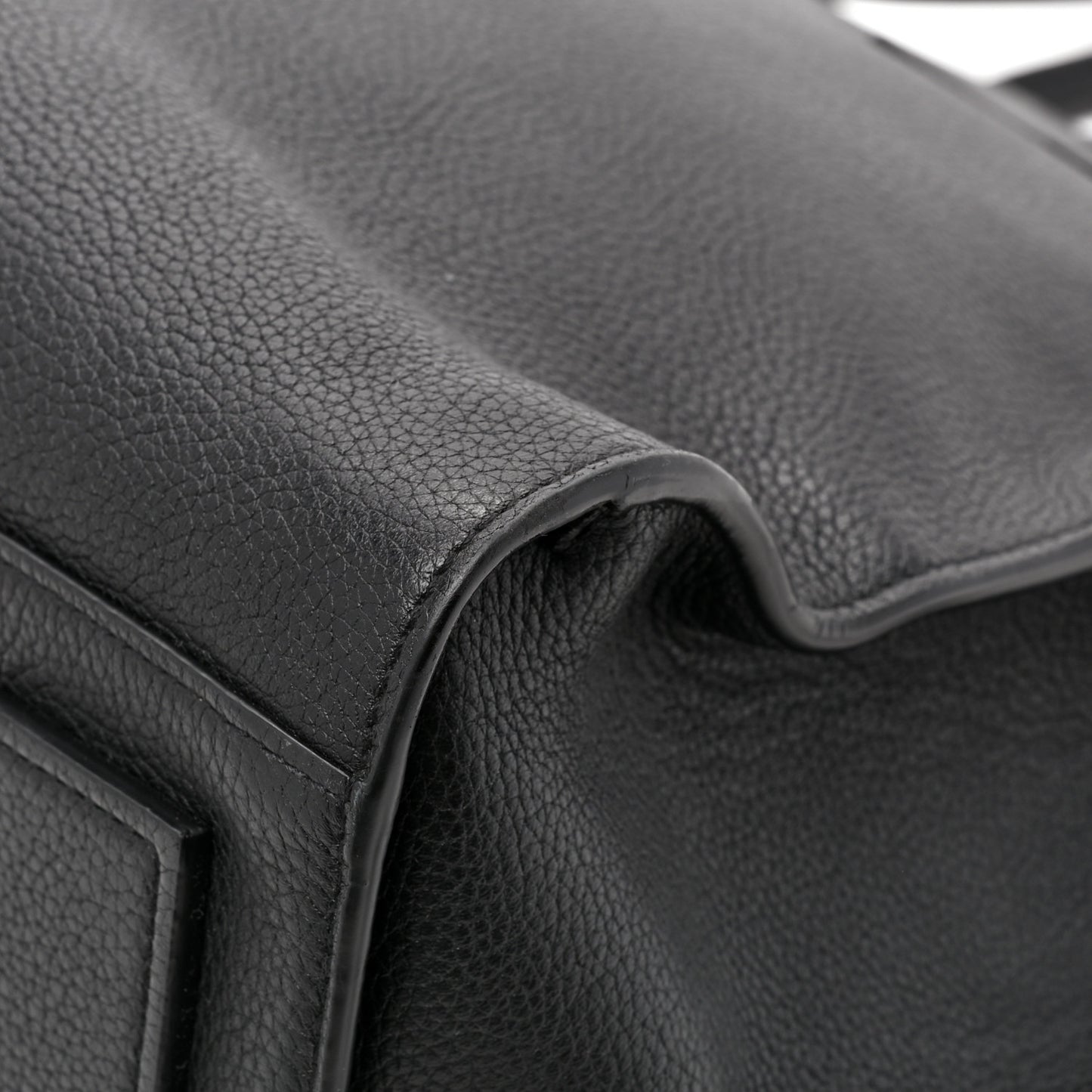 Grained Calfskin Sac De Jour Souple North South Tote Black