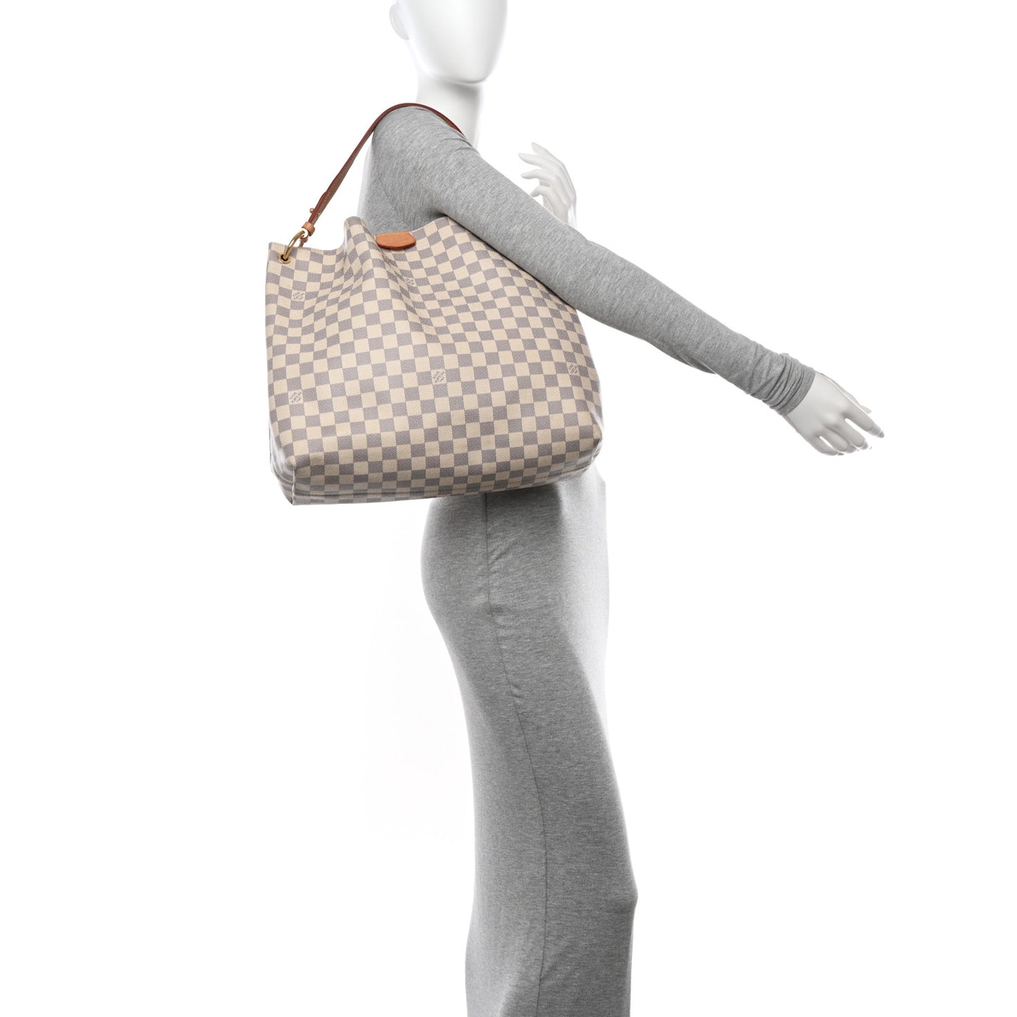 Damier Azur Graceful MM Rose Ballerine
