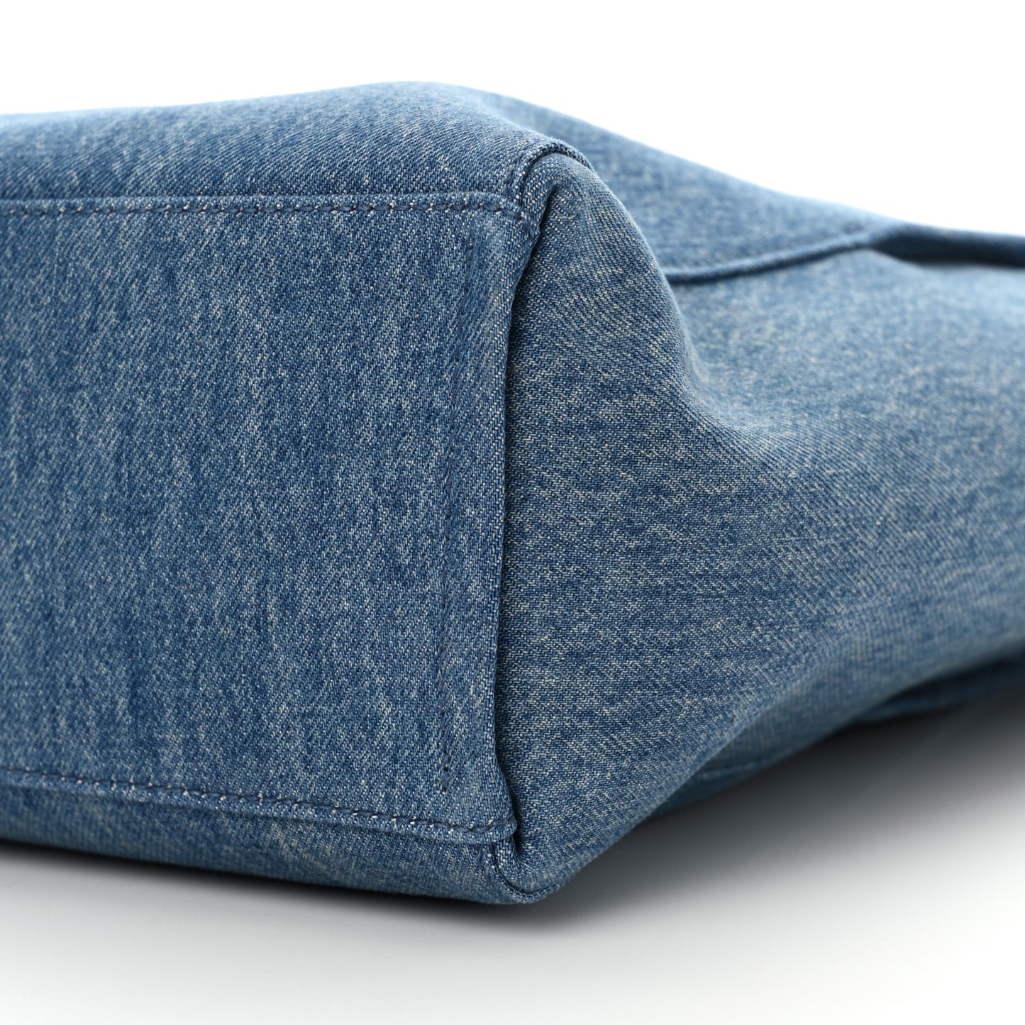 Denim Small Voyou Small North South Tote Blue