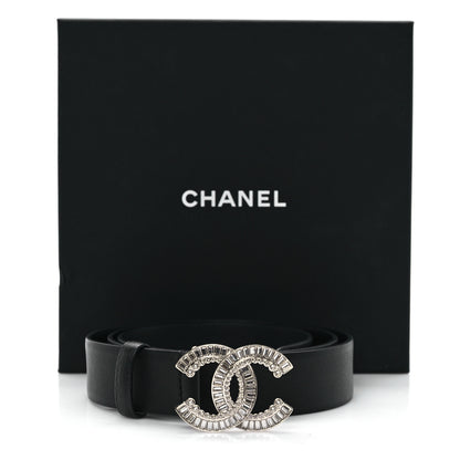 Chanel Calfskin Crystal CC Belt 90 36 Black 6 of 6