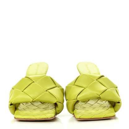 Bottega Veneta Nappa Maxi Intrecciato Lido 90mm Mule Sandals 36 Acid 2 of 8