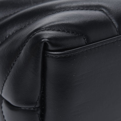 Saint Laurent Calfskin Y Quilted Monogram Small Loulou Chain Satchel Black 9 of 12