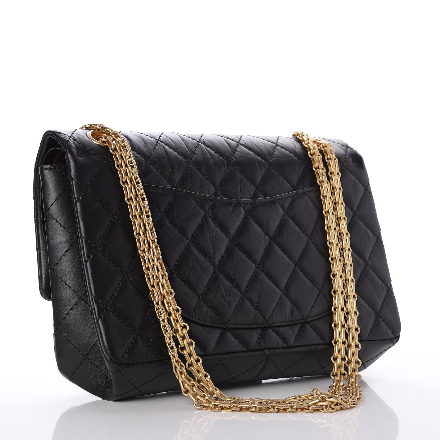 Chanel Aged Calfskin Quilted 2.55 Reissue 226 Flap Black 3 of 8