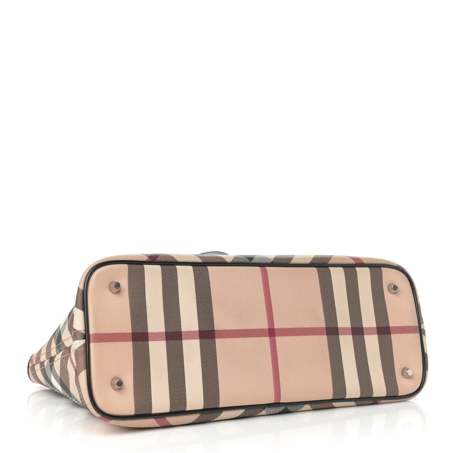Burberry Supernova Check Small Nickie Tote Black 4 of 11
