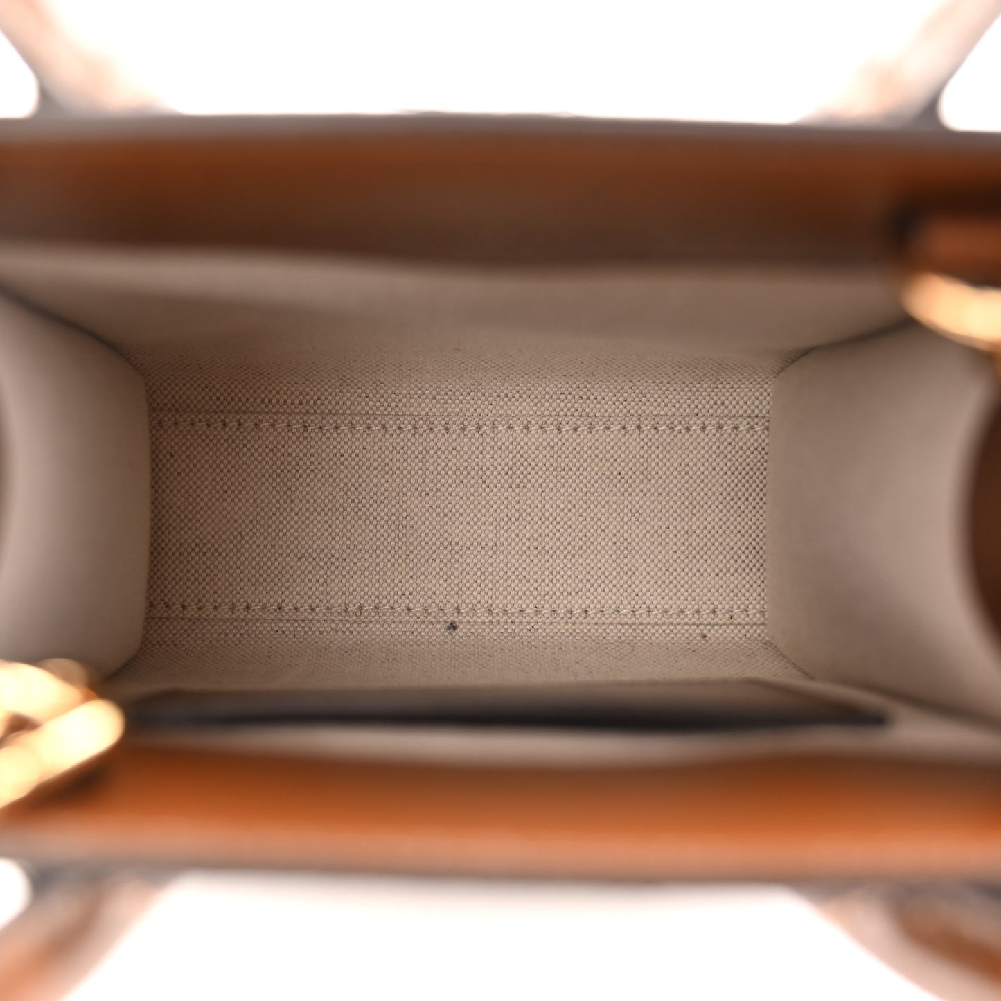 GG Supreme Monogram Azalea Calfskin Mini Retro Interlocking G Tote Bag Beige Ebony Brown Sugar