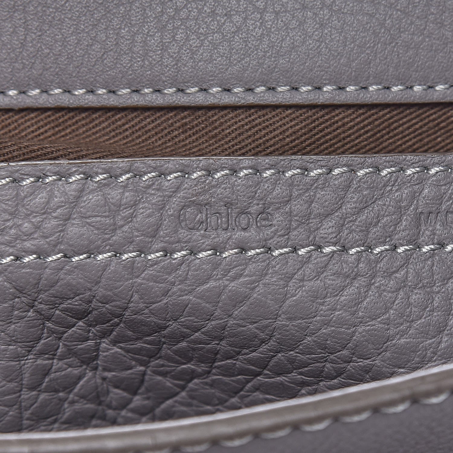 Chloe Calfskin Mini Marcie Round Crossbody Bag Cashmere Grey 6 of 13