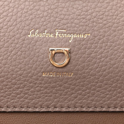 Salvatore Ferragamo Calfskin Studio Bag Caraway Seed 6 of 13
