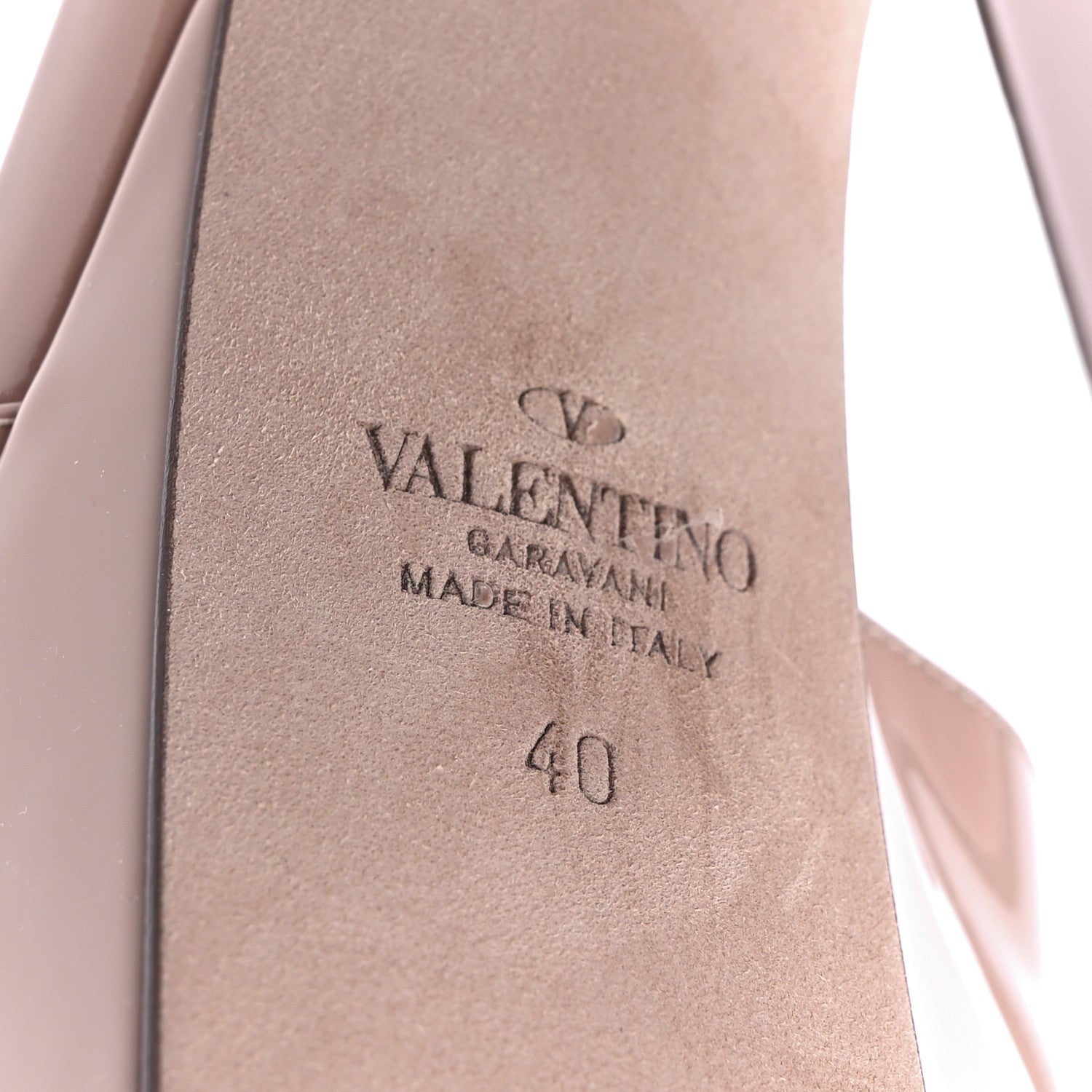 Valentino Garavani Patent Tan-Go 55/155mm Platform Sandals 40 Rose Cannelle 6 of 7