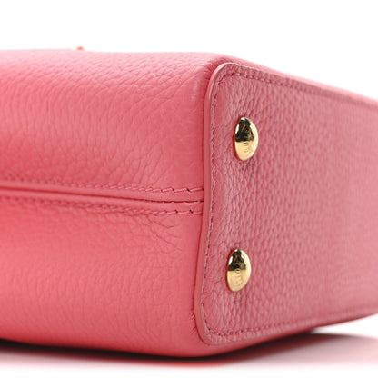 Louis Vuitton Taurillon LV Bloom Capucines Mini Pink Sky 8 of 9