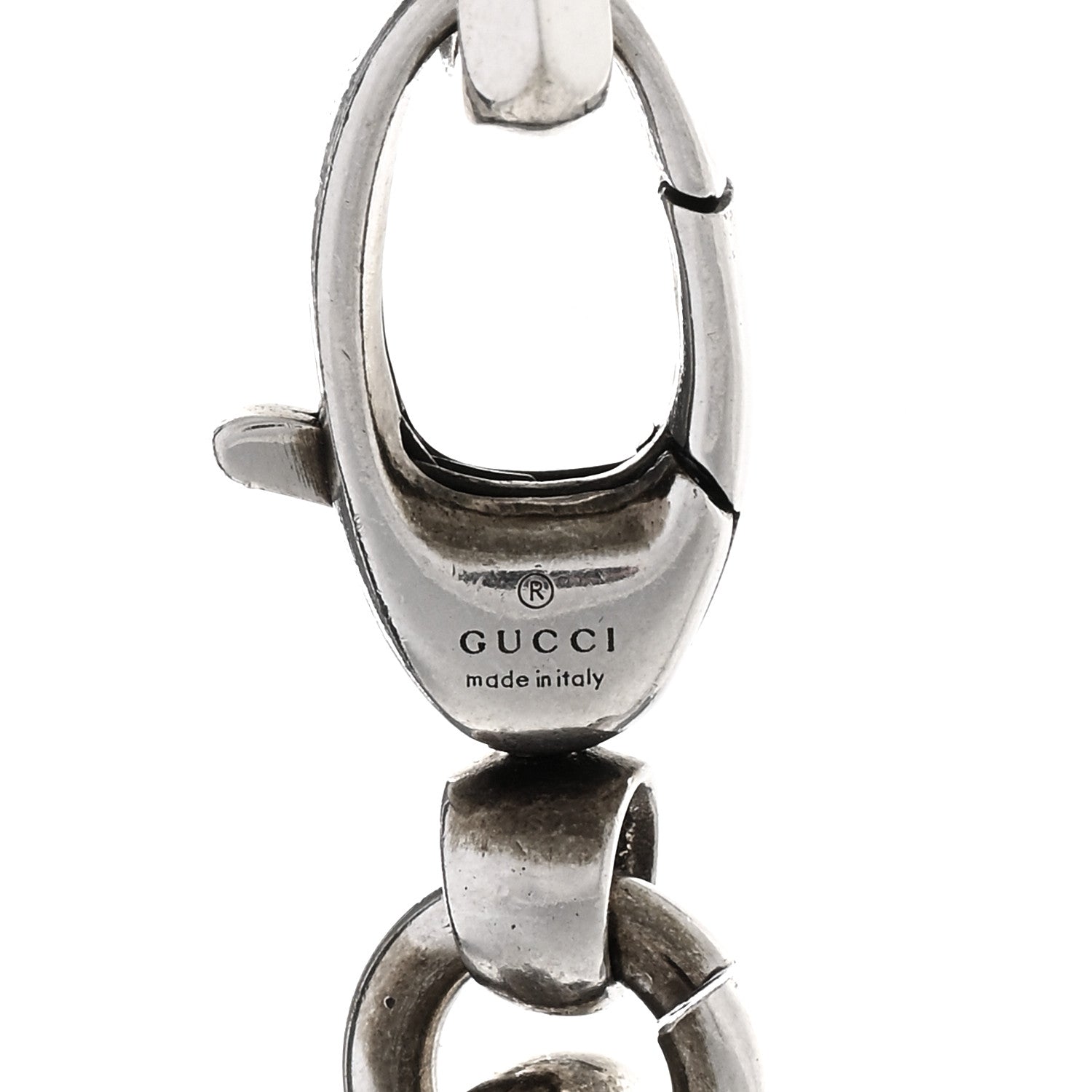Gucci Sterling Silver Interlocking GG Chain Necklace 4 of 4
