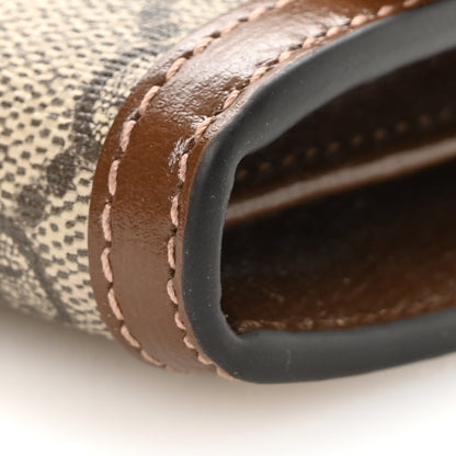 Gucci GG Supreme Monogram Azalea Calfskin Web Jackie 1961 Chain Wallet Beige Ebony Brown Sugar 10 of 11
