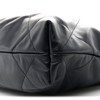 Chanel Shiny Calfskin Quilted Small Chanel 22 Navy 10 of 10