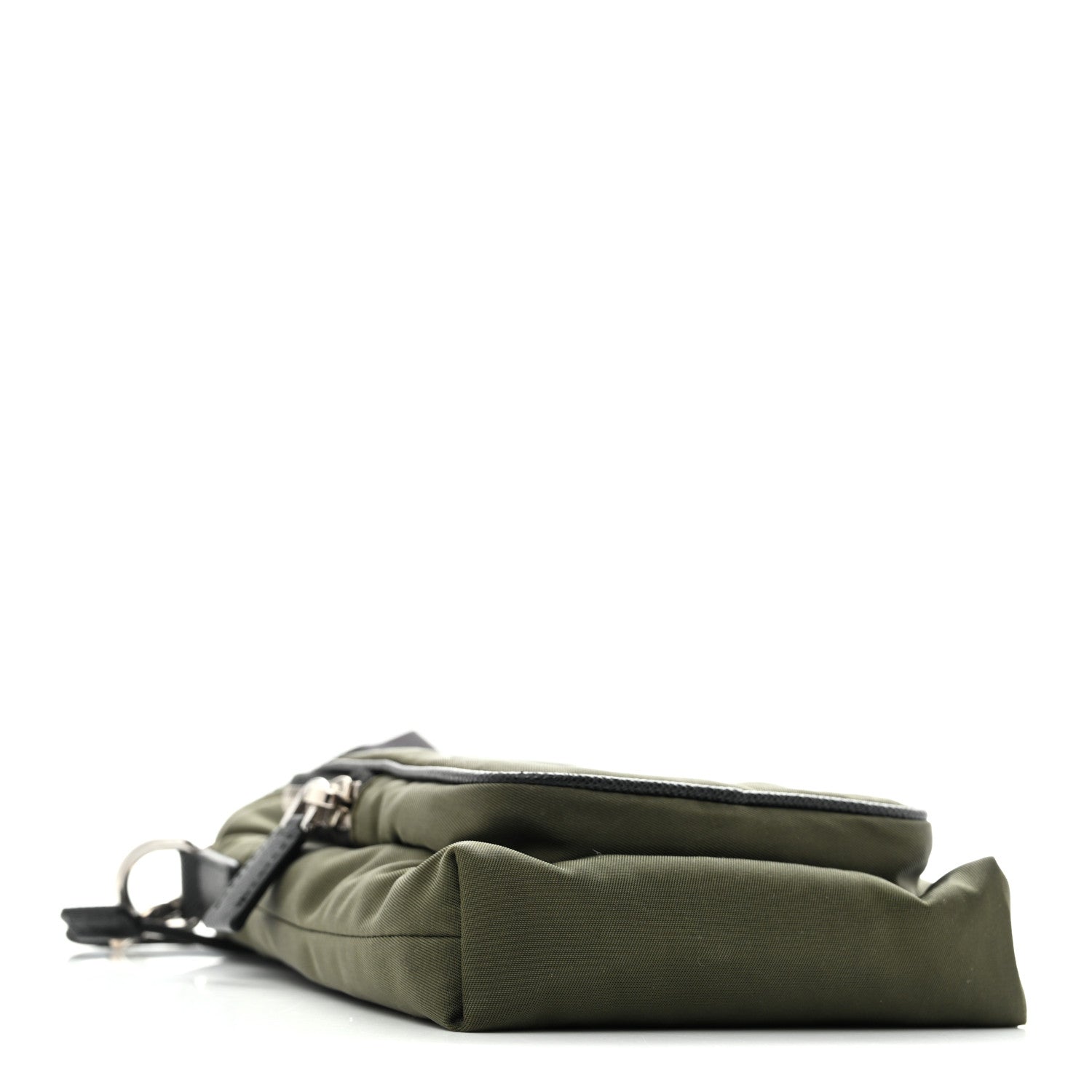 Prada Tessuto Nylon Saffiano Phone Case Crossbody Green 4 of 12