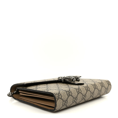 Gucci GG Supreme Monogram Mini Dionysus Chain Wallet Beige Taupe 4 of 10
