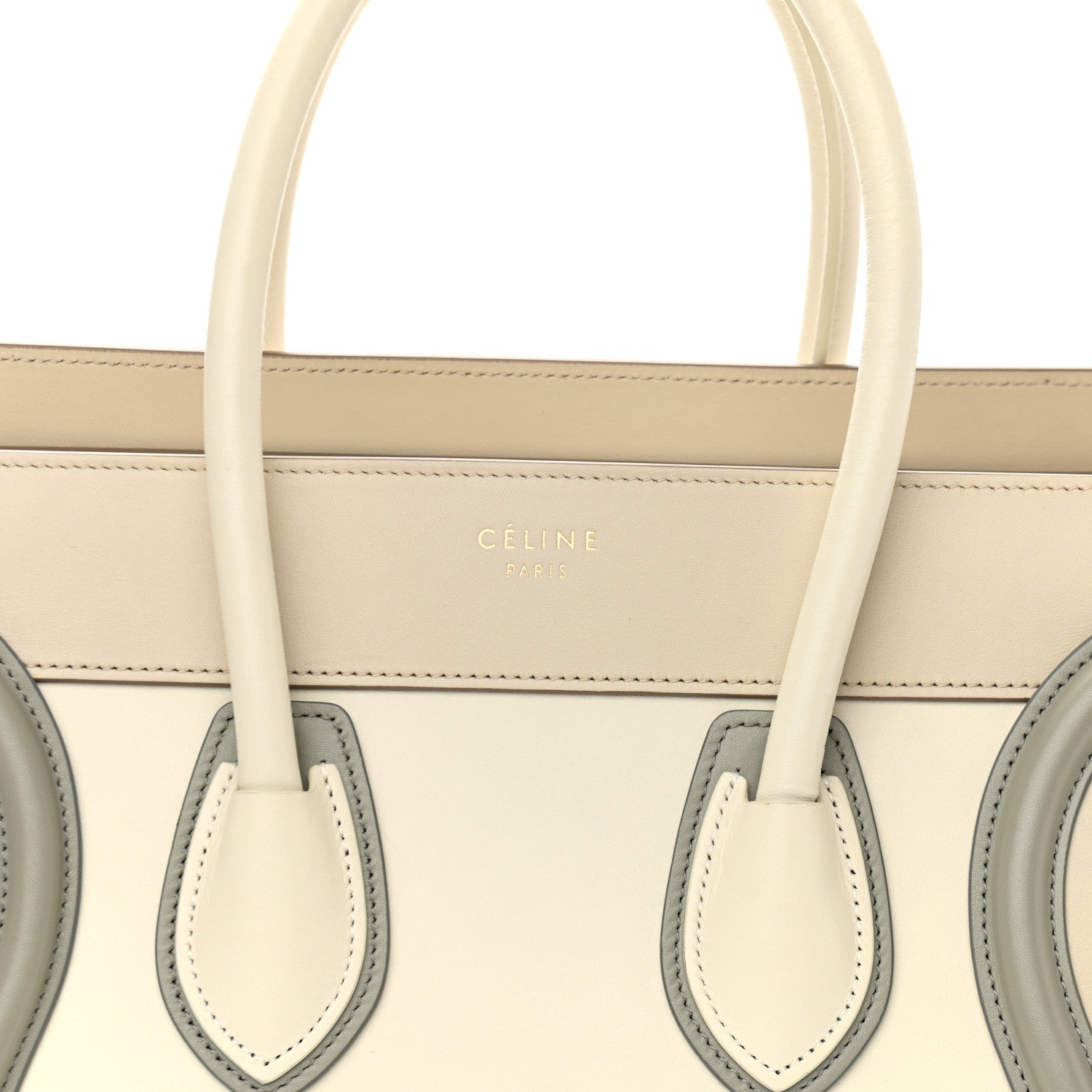 Celine Shiny Smooth Calfskin Micro Tri-Color Luggage Natural 8 of 12
