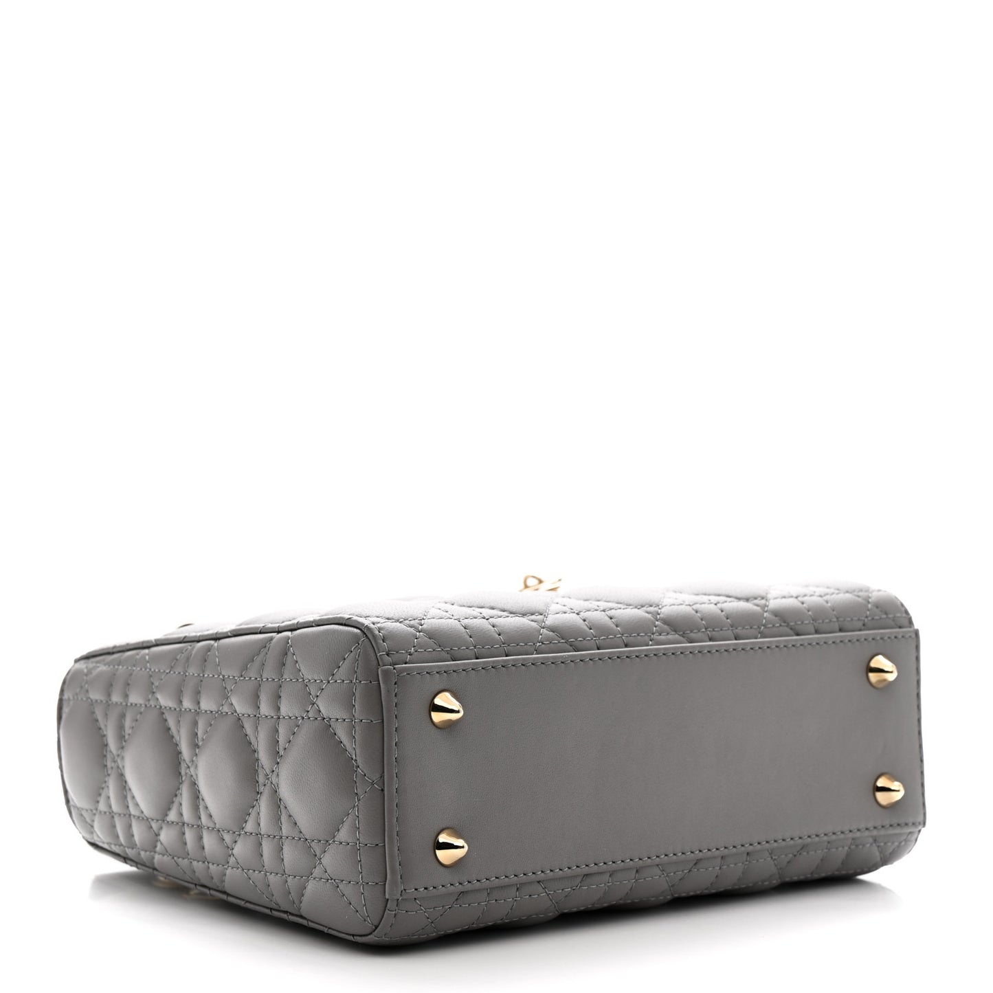Lambskin Cannage Small My ABCDior Lady Dior Grey