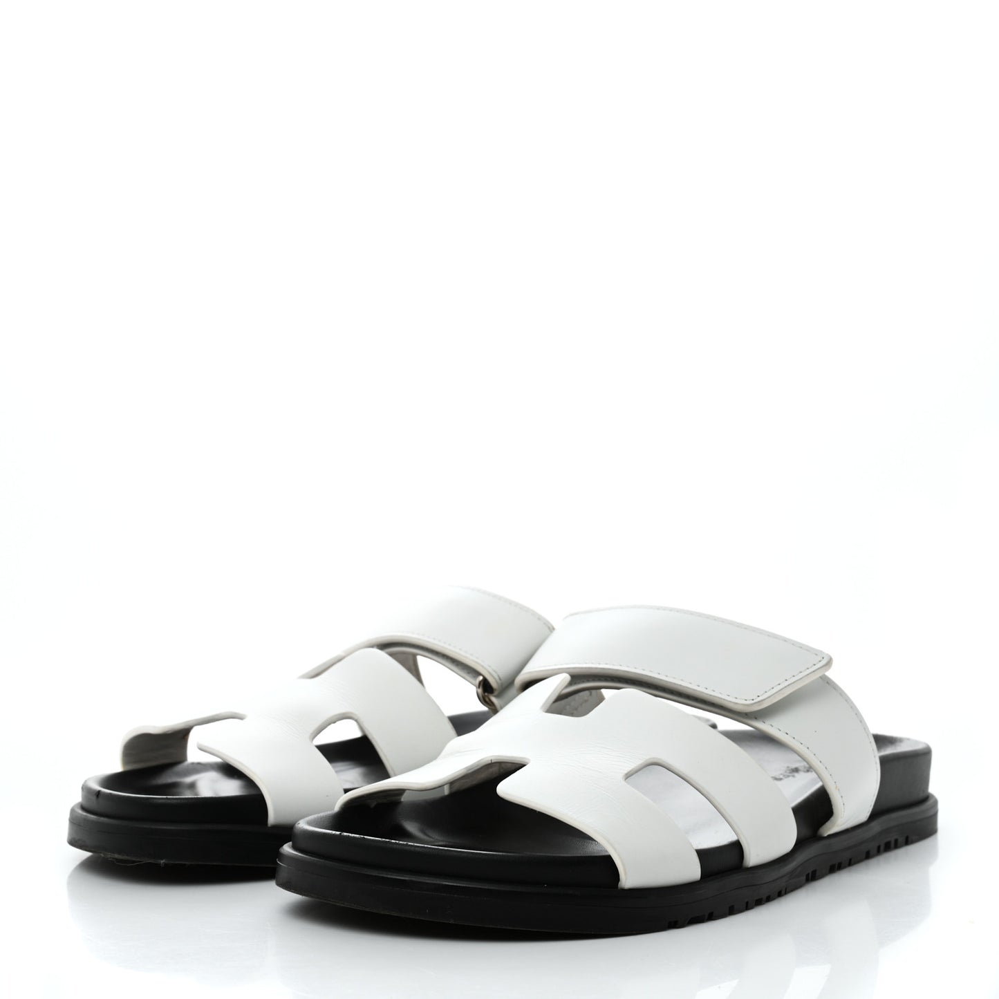 Calfskin Womens Chypre Sandals 39 White