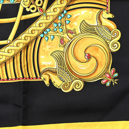 Hermes Silk Monnaies Et Symboles De Parisii Scarf 90 3 of 5