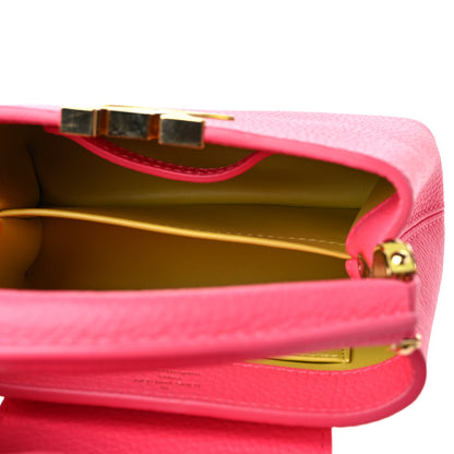 Louis Vuitton Taurillon Capucines Mini Dragon Fruit Pink Cedrat 5 of 8