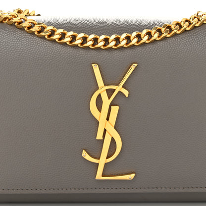 Saint Laurent Grain De Poudre Small Monogram Kate Satchel Eather 7 of 10