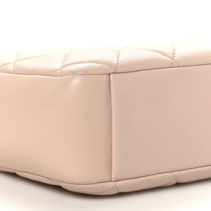 Chanel Lambskin Quilted Small Diamond CC Camera Case Beige 9 of 12